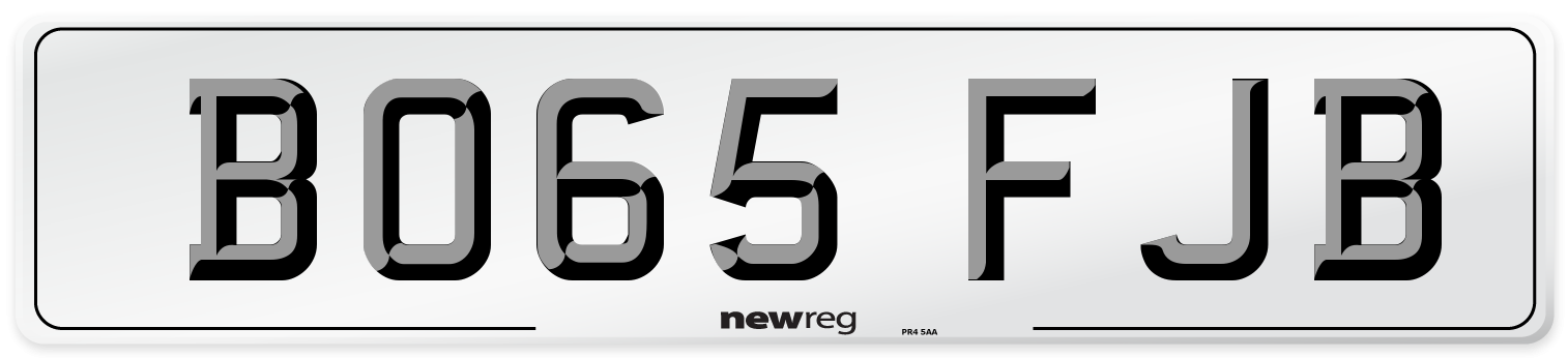 BO65 FJB Number Plate from New Reg